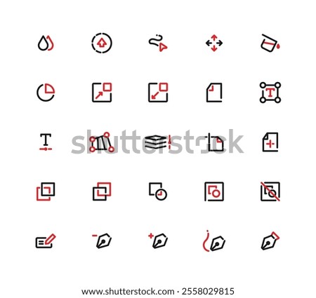 A Set Of Icons For A Computer Program - Dual Tone