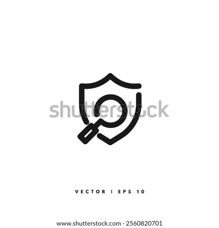 Security Scan Icon. Editable Stroke