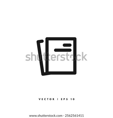 Document File Icon. Editable Stroke