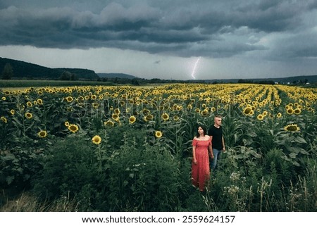 Similar – Foto Bild dunkle Gewitterwolke am Sommertag