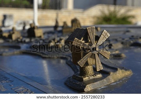 Similar – Foto Bild Bronzefigur des Neptunbrunnens neben dem Berliner Fernsehturm