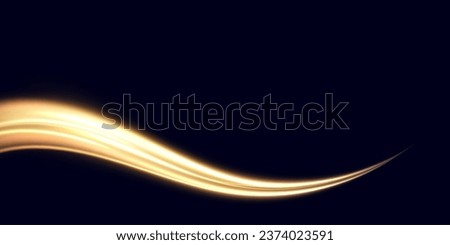 Abstract light speed motion effect.Gold color spiral glow effect.Magic shiny lin