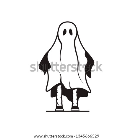 Ghost Halloween logo