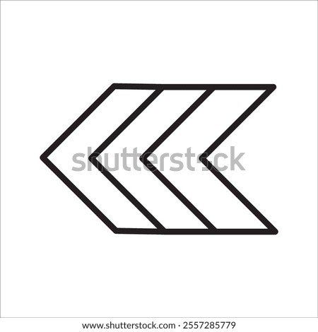 arrow. Black arrow pointing right. Black large arrow pointing right. Bold thine long arrow. Vector illustration.