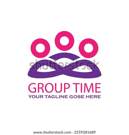 Group Time Logo Design Template