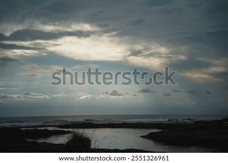 Similar – Image, Stock Photo Shining angel in reflection