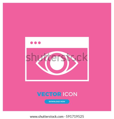 pageviews vector illustration. Flat style for graphic and web de