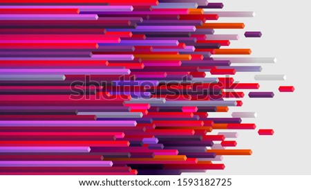 Connection colorful striped speed line abstract technology background