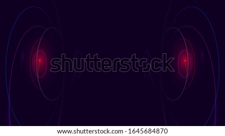 Sonar wave conceptual light and sound abstract background