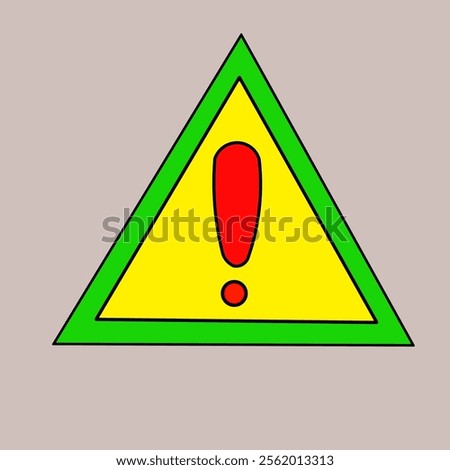 Danger warning or caution risk alert vector symbol in black filled and outlined style.