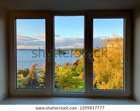 Similar – Image, Stock Photo Triptych from windows