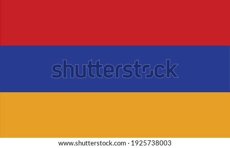 Armenian. National flag. Icon. Symbol. Vector illustration stock photo