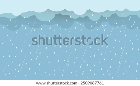 Similar – Image, Stock Photo Heavy rain on a black flat roof