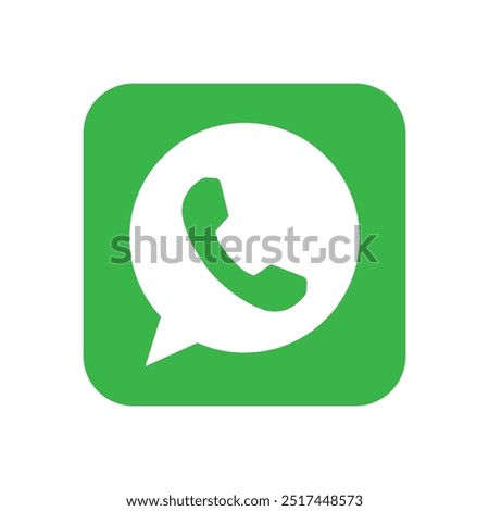 whatsapp icon design, social media, communication, vector illustration.