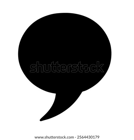 Quote mark  silhouette vector icon sign symbol illustration design.
