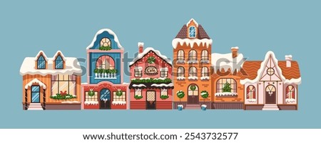 Similar – Image, Stock Photo Blue House Facade