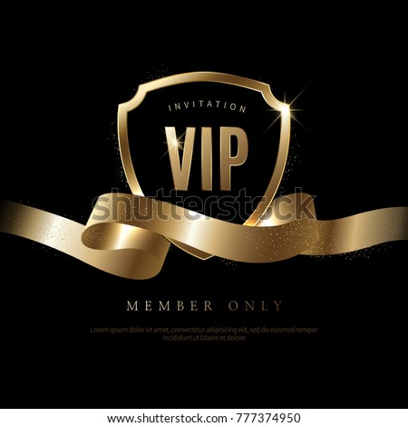 Luxury vip invitation and coupon background 