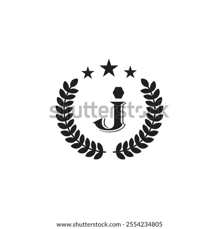 J premium letter logo template