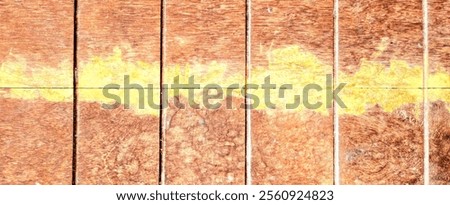 Similar – Image, Stock Photo yellow line which runs over different road surfaces