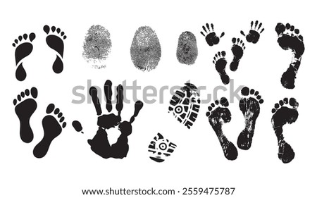 Similar – Image, Stock Photo Crime Scene | Tracks in the Snow