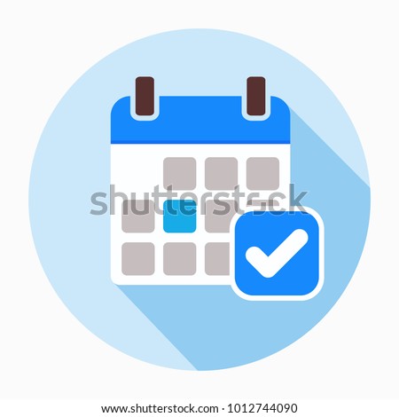 Calendar icon vector, filled flat sign, solid pictogram. Event reminder symbol. Event, icon, calendar, reminder, check, vector, application, business, celebration, date, day