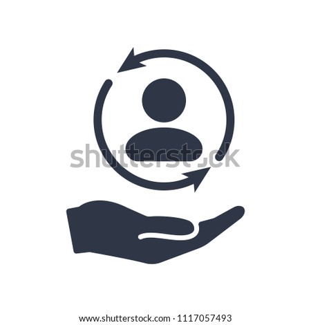 Full customer care service - Minimal Personal qualities icon. Full customer protection. Personal service offering. Icon, inclusion, service, buyer, full, guest, offer, personal, account, client, symbo