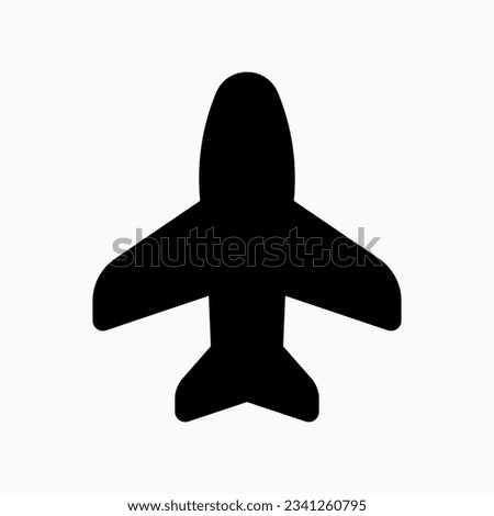 Editable vector airplane mode on icon. Black, line style, transparent white background. Part of a big icon set family. Perfect for web and app interfaces, presentations, infographics, etc