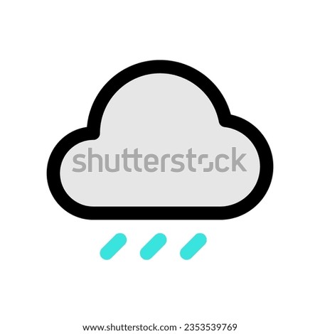 Editable rain, drizzle vector icon. Part of a big icon set family. Perfect for web and app interfaces, presentations, infographics, etc