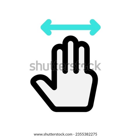 Editable three fingers move vector icon. Part of a big icon set family. Perfect for web and app interfaces, presentations, infographics, etc