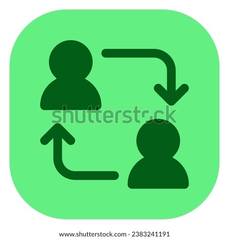 Editable employee turnover, account switch vector icon. Part of a big icon set family. Perfect for web and app interfaces, presentations, infographics, etc