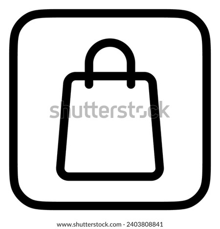 Editable shopping bag vector icon. Part of a big icon set family. Perfect for web and app interfaces, presentations, infographics, etc