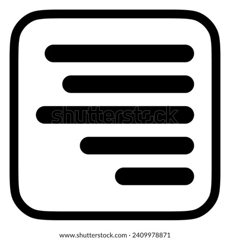 Editable paragraph right alignment vector icon. Part of a big icon set family. Perfect for web and app interfaces, presentations, infographics, etc