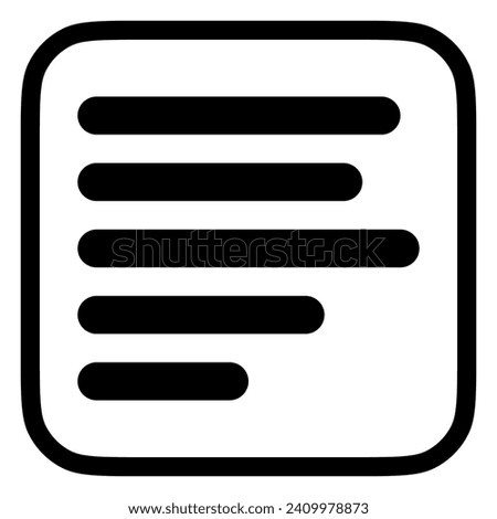 Editable paragraph left alignment vector icon. Part of a big icon set family. Perfect for web and app interfaces, presentations, infographics, etc