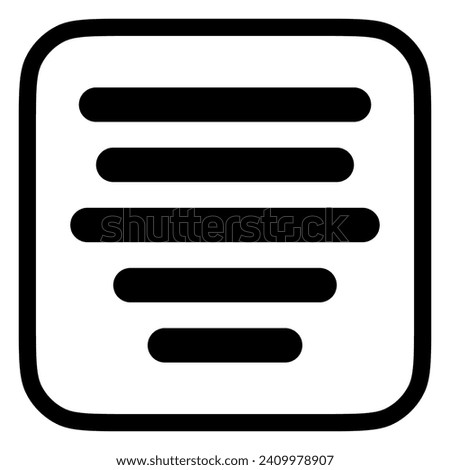 Editable paragraph center alignment vector icon. Part of a big icon set family. Perfect for web and app interfaces, presentations, infographics, etc