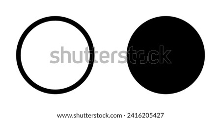Editable vector record button icon. Black, transparent white background. Part of a big icon set family. Perfect for web and app interfaces, presentations, infographics, etc
