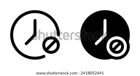 Editable countdown timer off vector icon. Part of a big icon set family. Perfect for web and app interfaces, presentations, infographics, etc