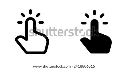 Editable one finger tap vector icon. Part of a big icon set family. Perfect for web and app interfaces, presentations, infographics, etc