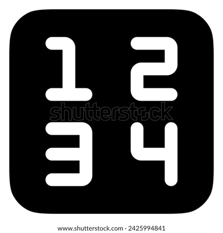 Editable number vector icon. Part of a big icon set family. Perfect for web and app interfaces, presentations, infographics, etc
