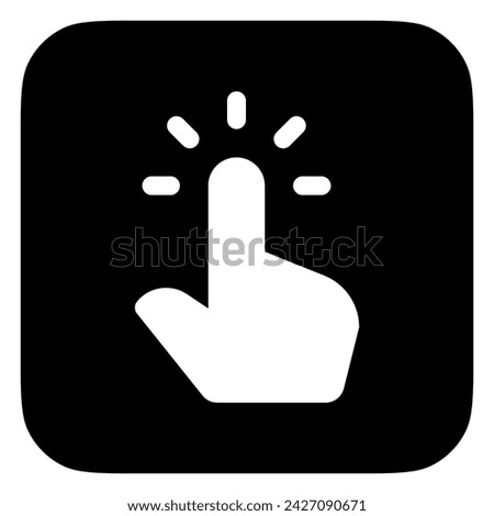 Editable one finger tap vector icon. Part of a big icon set family. Perfect for web and app interfaces, presentations, infographics, etc