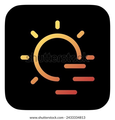 Editable cloudy windy sun vector icon. Part of a big icon set family. Perfect for web and app interfaces, presentations, infographics, etc