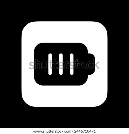 Editable vector battery icon. Black, line style, transparent white background. Part of a big icon set family. Perfect for web and app interfaces, presentations, infographics, etc
