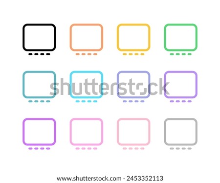Editable vector gallery view icon. Black, line style, transparent white background. Part of a big icon set family. Perfect for web and app interfaces, presentations, infographics, etc