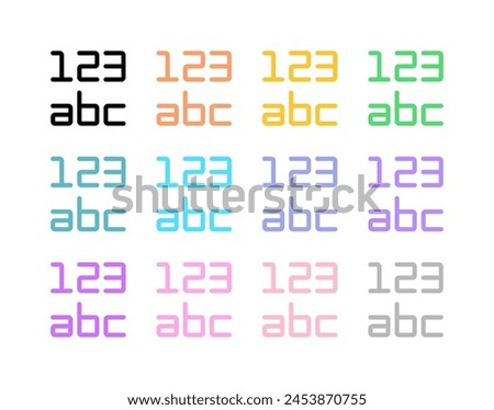 Editable data format alphabet number vector icon. Part of a big icon set family. Perfect for web and app interfaces, presentations, infographics, etc