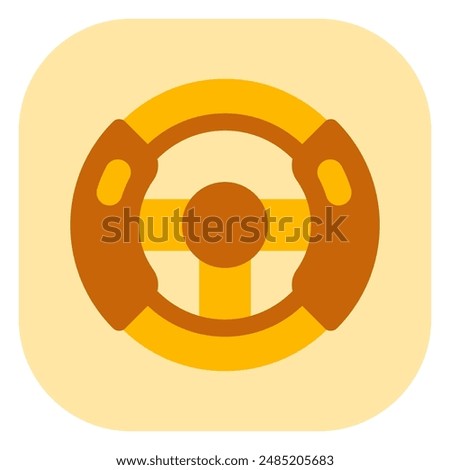 Editable steering wheel, racing game controller vector icon. Video game, game elements. Part of a big icon set family. Perfect for web and app interfaces, presentations, infographics, etc