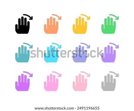 Editable hand swipe left vector icon. Part of a big icon set family. Perfect for web and app interfaces, presentations, infographics, etc