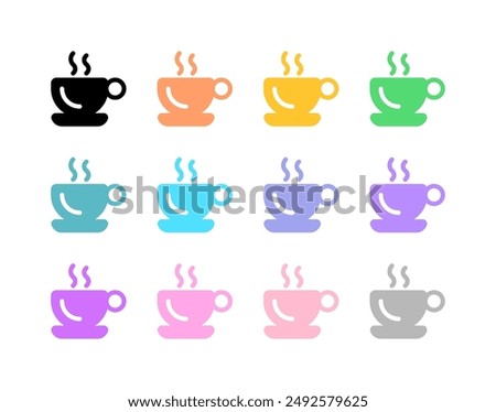 Editable a cup of hot coffee vector icon. Cafe, coffee shop, restaurant, drink, beverages. Part of a big icon set family. Perfect for web and app interfaces, presentations, infographics, etc