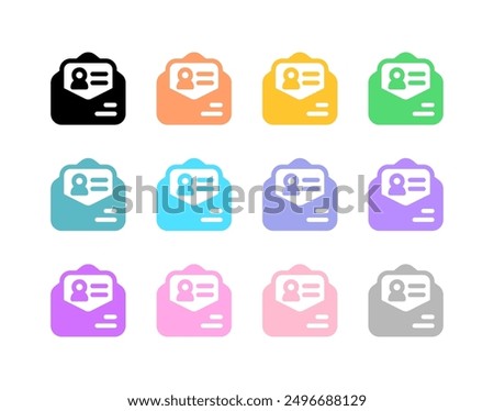 Editable cover letter, application letter, applicant, job vacancy vector icon. Work, job, office. Part of a big icon set family. Perfect for web and app interfaces, presentations, infographics, etc