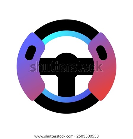 Editable steering wheel, racing game controller vector icon. Video game, game elements. Part of a big icon set family. Perfect for web and app interfaces, presentations, infographics, etc