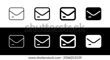 Vector email, newsletter icon. Perfect for app and web interfaces, infographics, presentations, marketing, etc.