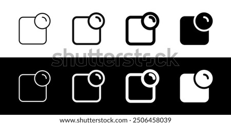 Editable vector notification icon. Black, line style, transparent white background. Part of a big icon set family. Perfect for web and app interfaces, presentations, infographics, etc